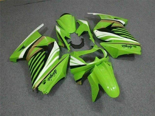 Carenado Kawasaki EX250 2008-2012 - Verde Blanco Negro Ninja Carenado Kawasaki EX250 2008-2012 - Verde Blanco Negro Ninja