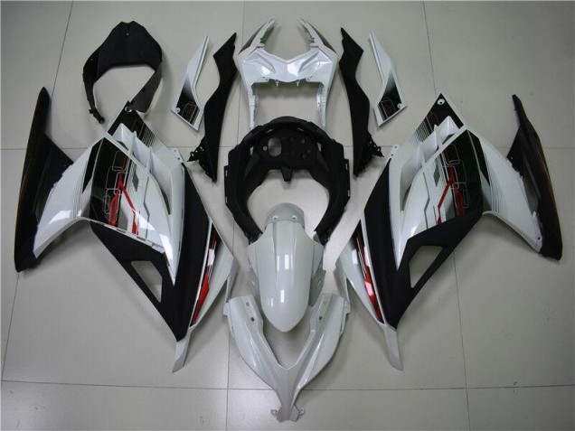 Carenado Kawasaki EX300 2013-2016 - Blanco Negro Carenado Kawasaki EX300 2013-2016 - Blanco Negro