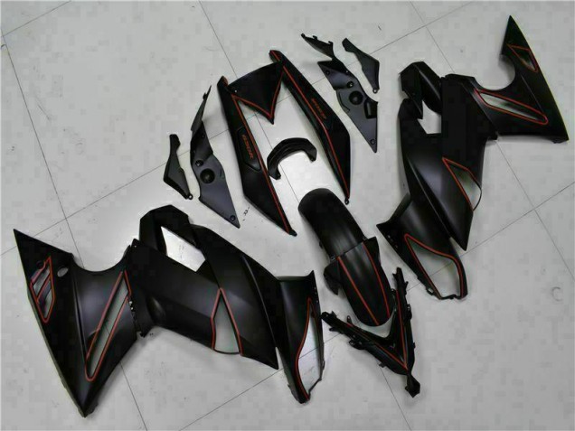 Carenado Kawasaki EX650 2009-2011 - Negro Rojo Carenado Kawasaki EX650 2009-2011 - Negro Rojo