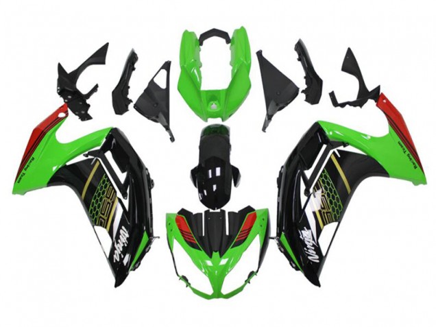 Carenado Kawasaki EX650 2012-2016 - Verde Negro Carenado Kawasaki EX650 2012-2016 - Verde Negro