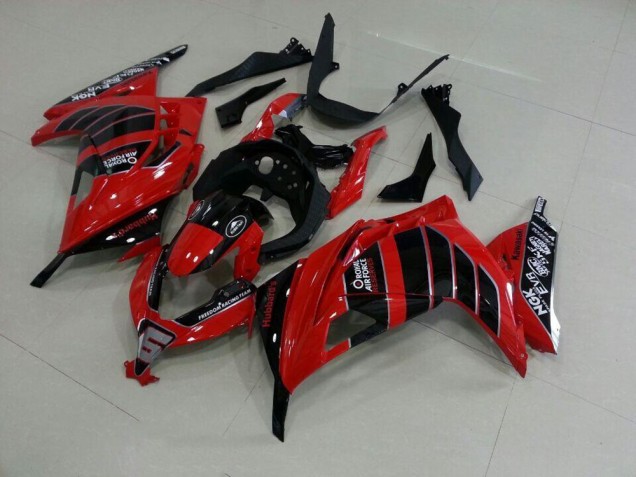 Carenado Kawasaki ZX 300R 2013-2016 - Rojo Negro Airfore Carenado Kawasaki ZX 300R 2013-2016 - Rojo Negro Airfore