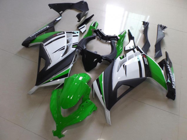 Carenado Kawasaki ZX 300R 2013-2016 - Verde Negro & Blanco Carenado Kawasaki ZX 300R 2013-2016 - Verde Negro & Blanco