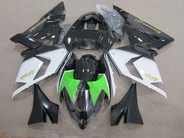 Carenado Kawasaki ZX10R 2003-2005 - Negro Blanco Oro Ninja Carenado Kawasaki ZX10R 2003-2005 - Negro Blanco Oro Ninja