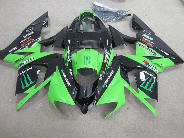 Carenado Kawasaki ZX10R 2003-2005 - Negro Verde Monster Carenado Kawasaki ZX10R 2003-2005 - Negro Verde Monster