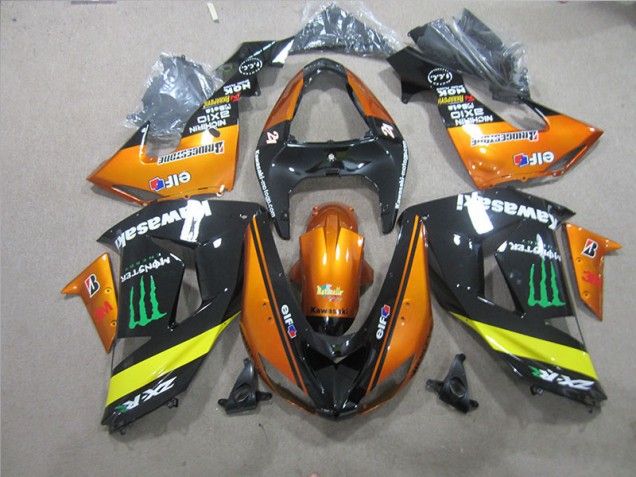 Carenado Kawasaki ZX10R 2006-2007 - Negro Naranja Monster Carenado Kawasaki ZX10R 2006-2007 - Negro Naranja Monster
