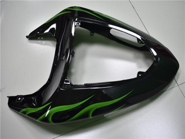 Carenado Kawasaki ZX10R 2006-2007 - Negro Verde Llama Carenado Kawasaki ZX10R 2006-2007 - Negro Verde Llama