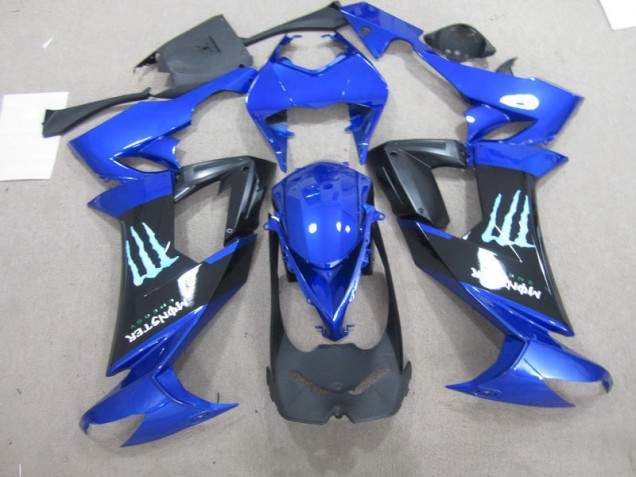 Carenado Kawasaki ZX10R 2008-2010 - Negro Azul Monster Carenado Kawasaki ZX10R 2008-2010 - Negro Azul Monster