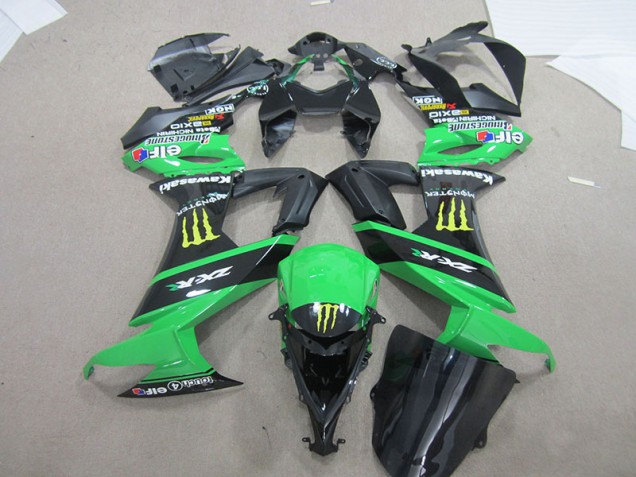 Carenado Kawasaki ZX10R 2008-2010 - Negro Verde Monster Carenado Kawasaki ZX10R 2008-2010 - Negro Verde Monster