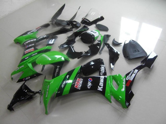 Carenado Kawasaki ZX10R 2008-2010 - Verde Negro Kick Carenado Kawasaki ZX10R 2008-2010 - Verde Negro Kick
