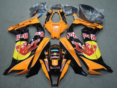 Carenado Kawasaki ZX10R 2011-2015 - Negro Naranja Red Bull