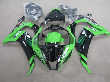 Carenado Kawasaki ZX10R 2011-2015 - Negro Verde Touch4 Monster