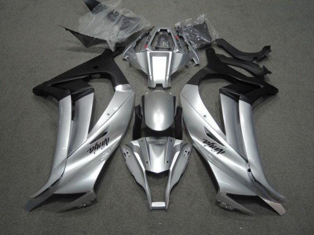 Carenado Kawasaki ZX10R 2011-2015 - Plata Negro Ninja