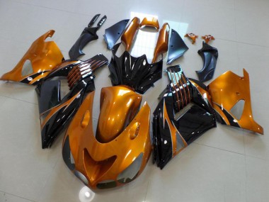 Carenado Kawasaki ZX14R ZZR 1400 2006-2011 - Marrón & Negro No Pegatinas