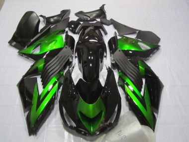 Carenado Kawasaki ZX14R ZZR 1400 2006-2011 - Negro Verde