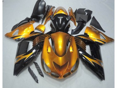 Carenado Kawasaki ZX14R ZZR 1400 2006-2011 - Oro Negro