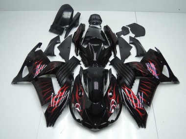 Carenado Kawasaki ZX14R ZZR 1400 2006-2011 - Rojo Llama