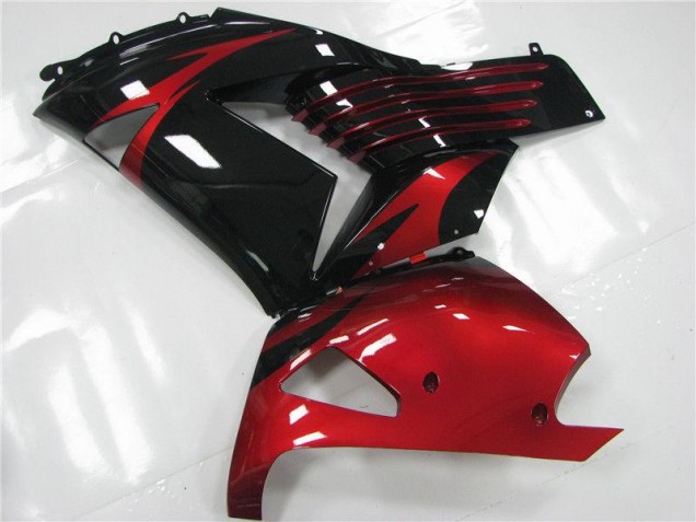 Carenado Kawasaki ZX14R ZZR 1400 2006-2011 - Rojo Negro