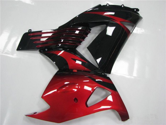 Carenado Kawasaki ZX14R ZZR 1400 2006-2011 - Rojo Negro