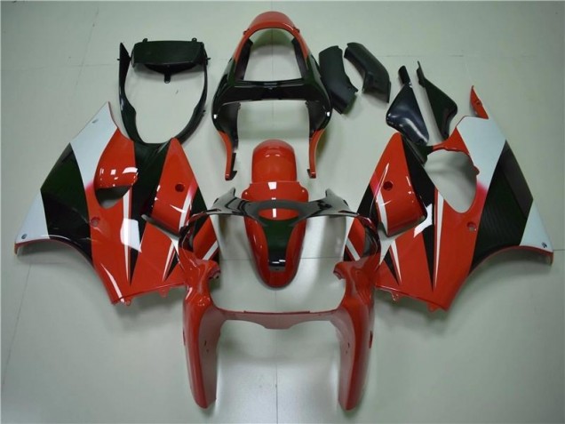 Carenado Kawasaki ZX6R 2000-2002 - Rojo Negro Blanco Carenado Kawasaki ZX6R 2000-2002 - Rojo Negro Blanco