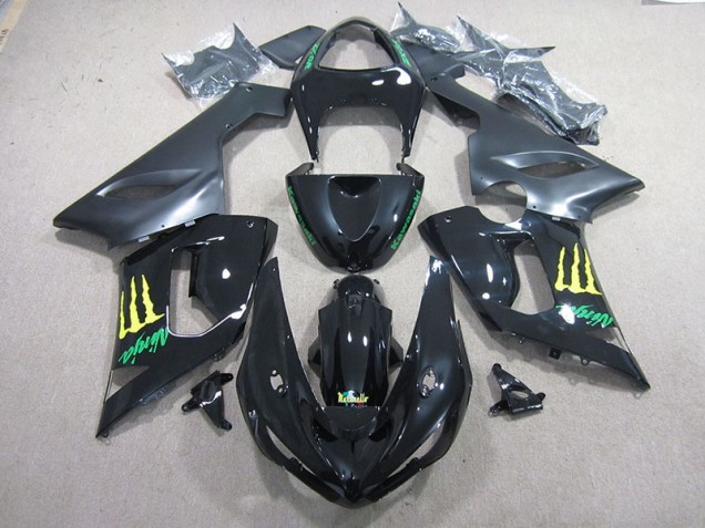 Carenado Kawasaki ZX6R 2005-2006 - Negro Verde Ninja Carenado Kawasaki ZX6R 2005-2006 - Negro Verde Ninja