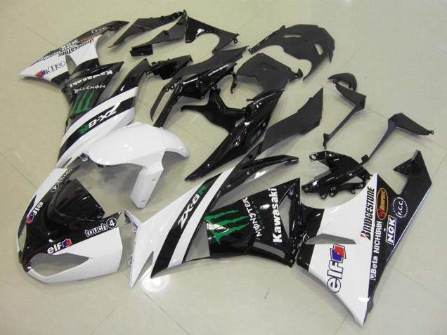 Carenado Kawasaki ZX6R 2009-2012 - Blanco Monster Carenado Kawasaki ZX6R 2009-2012 - Blanco Monster
