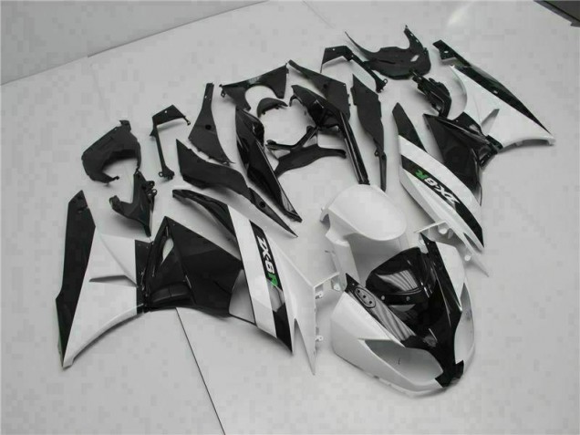 Carenado Kawasaki ZX6R 2009-2012 - Negro Blanco Carenado Kawasaki ZX6R 2009-2012 - Negro Blanco
