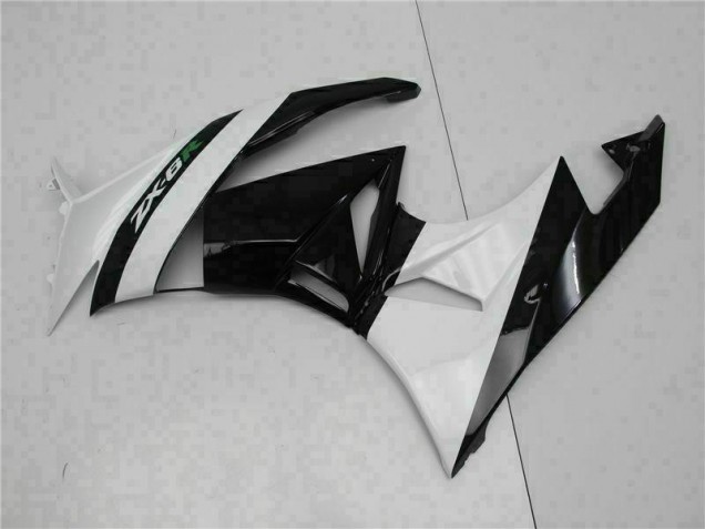 Carenado Kawasaki ZX6R 2009-2012 - Negro Blanco Carenado Kawasaki ZX6R 2009-2012 - Negro Blanco