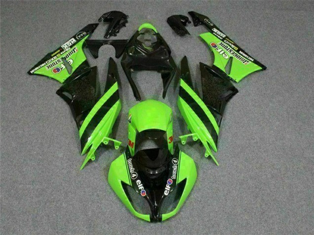 Carenado Kawasaki ZX6R 2009-2012 - Negro Verde 3M Touch4 Carenado Kawasaki ZX6R 2009-2012 - Negro Verde 3M Touch4