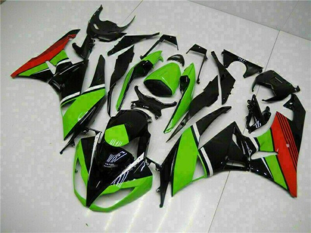 Carenado Kawasaki ZX6R 2009-2012 - Negro Verde Roja Carenado Kawasaki ZX6R 2009-2012 - Negro Verde Roja