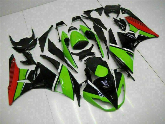 Carenado Kawasaki ZX6R 2009-2012 - Negro Verde Roja Carenado Kawasaki ZX6R 2009-2012 - Negro Verde Roja