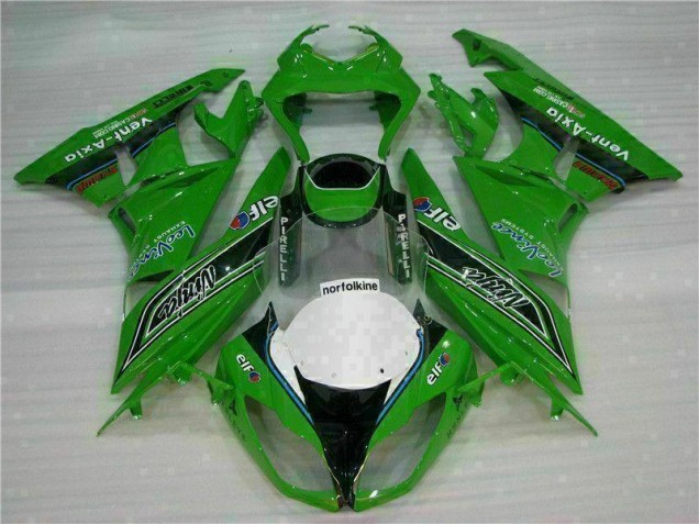 Carenado Kawasaki ZX6R 2009-2012 - Verde Negro LeoVince Carenado Kawasaki ZX6R 2009-2012 - Verde Negro LeoVince