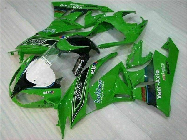 Carenado Kawasaki ZX6R 2009-2012 - Verde Negro LeoVince Carenado Kawasaki ZX6R 2009-2012 - Verde Negro LeoVince