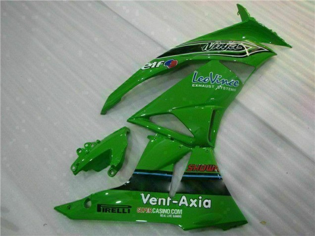 Carenado Kawasaki ZX6R 2009-2012 - Verde Negro LeoVince Carenado Kawasaki ZX6R 2009-2012 - Verde Negro LeoVince