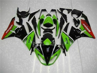 Carenado Kawasaki ZX6R 2009-2012 - Verde Negro Rojo