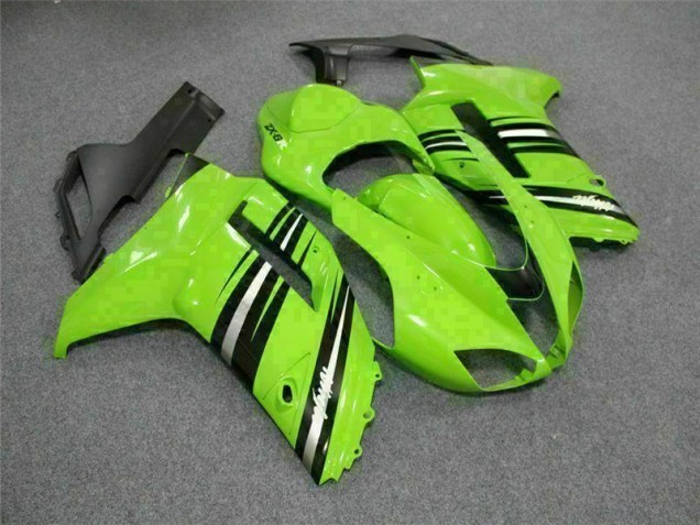 Carenado & Plástico Kawasaki ZX6R 2007-2008 - Verde Negro Carenado & Plástico Kawasaki ZX6R 2007-2008 - Verde Negro