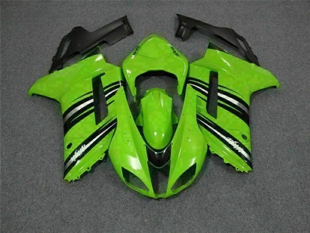 Carenado & Plástico Kawasaki ZX6R 2007-2008 - Verde Negro Carenado & Plástico Kawasaki ZX6R 2007-2008 - Verde Negro