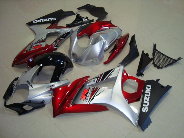Carenado & Plástico Suzuki GSXR 1000 K7 2007-2008 - Rojo Negro Plata
