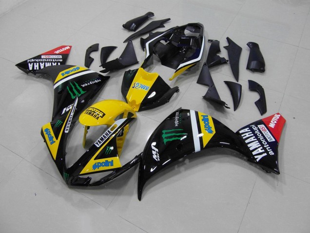 Carenado & Plástico Yamaha R1 2012-2014 - Amarillo Negro Monster Carenado & Plástico Yamaha R1 2012-2014 - Amarillo Negro Monster