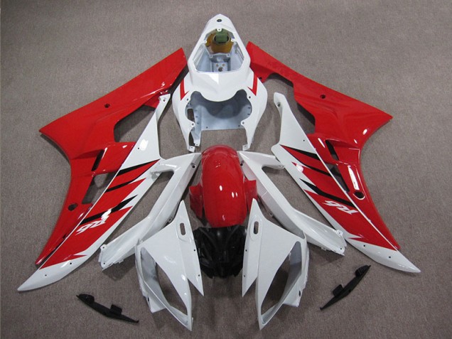 Carenado & Plástico Yamaha R6 2006-2007 - Rojo Blanco Carenado & Plástico Yamaha R6 2006-2007 - Rojo Blanco