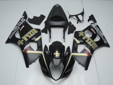 Carenado Suzuki GSXR 1000 K3 2003-2004 - Negro Mate Rizla