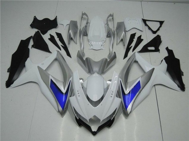 Carenado Suzuki GSXR 600 / 750 K8 2008-2010 - Blanco Plata Azul Carenado Suzuki GSXR 600 / 750 K8 2008-2010 - Blanco Plata Azul