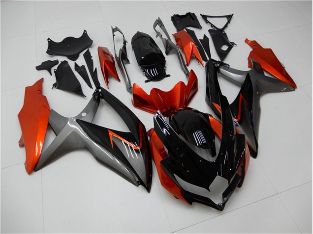 Carenado Suzuki GSXR 600 / 750 K8 2008-2010 - Negro Naranja Gris Carenado Suzuki GSXR 600 / 750 K8 2008-2010 - Negro Naranja Gris