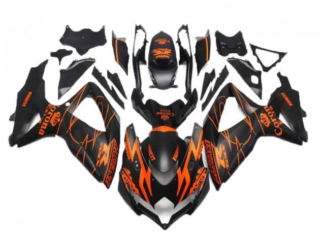 Carenado Suzuki GSXR 600 / 750 K8 2008-2010 - Negro Naranja Carenado Suzuki GSXR 600 / 750 K8 2008-2010 - Negro Naranja