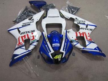 Carenado Yamaha R1 1998-1999 - Azul Blanco Motul Dunlop 46