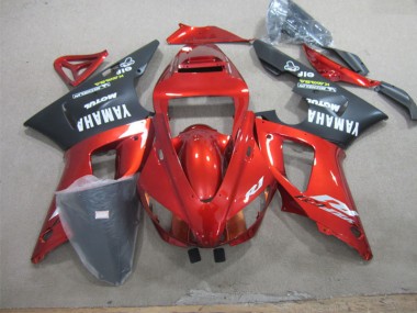 Carenado Yamaha R1 1998-1999 - Rojo Negro Blanco Calcomanía