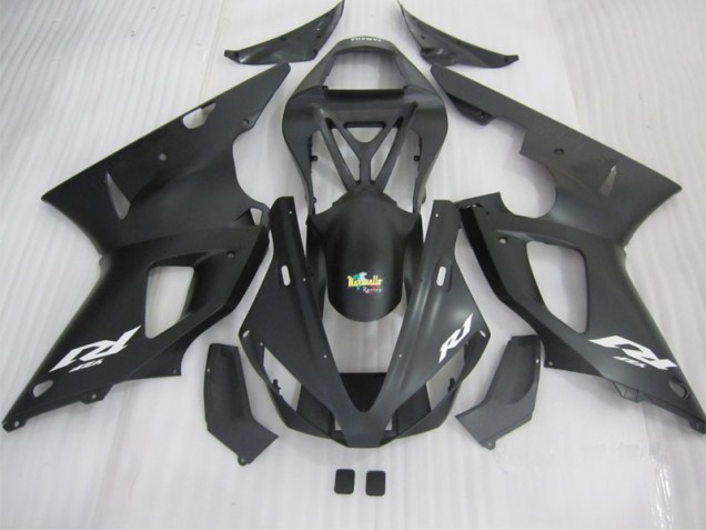 Carenado Yamaha R1 2000-2001 - Negro Blanco Calcomanía Carenado Yamaha R1 2000-2001 - Negro Blanco Calcomanía