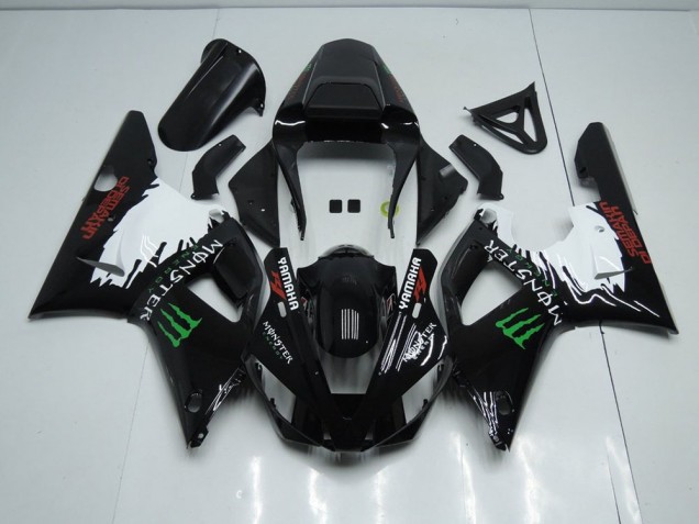 Carenado Yamaha R1 2000-2001 - Negro Blanco Monster Carenado Yamaha R1 2000-2001 - Negro Blanco Monster