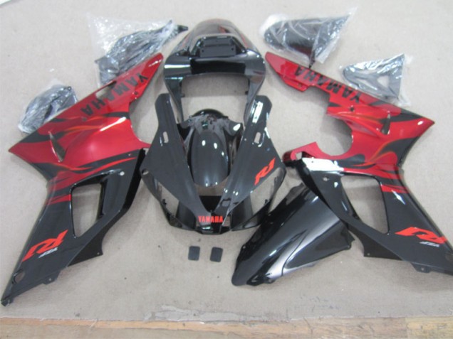 Carenado Yamaha R1 2000-2001 - Negro Rojo Carenado Yamaha R1 2000-2001 - Negro Rojo