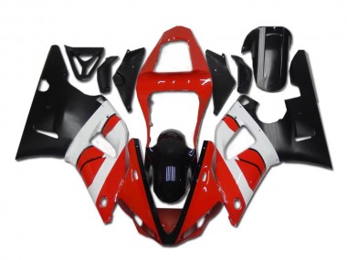 Carenado Yamaha R1 2000-2001 - Rojo Blanco Negro