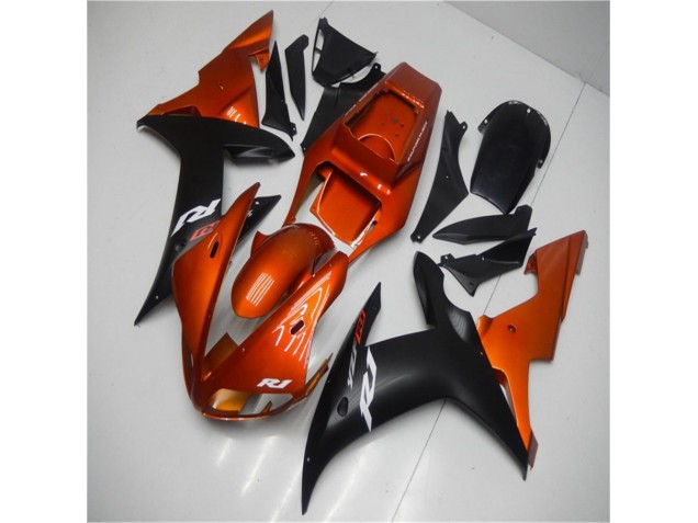 Carenado Yamaha R1 2002-2003 - Naranja Negro Carenado Yamaha R1 2002-2003 - Naranja Negro